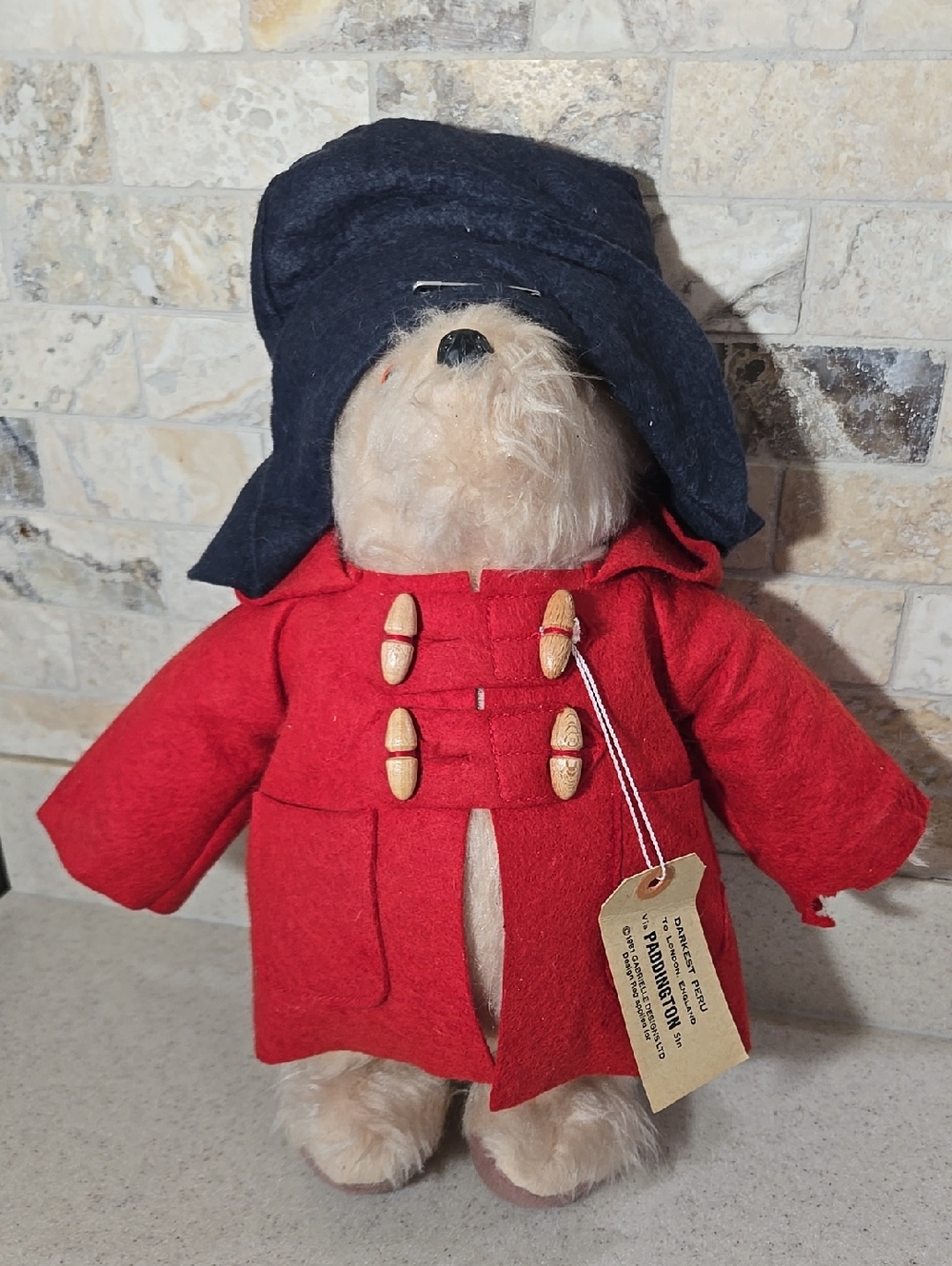 Vintage 1981 Gabrielle Designs Paddington Bear Plush
